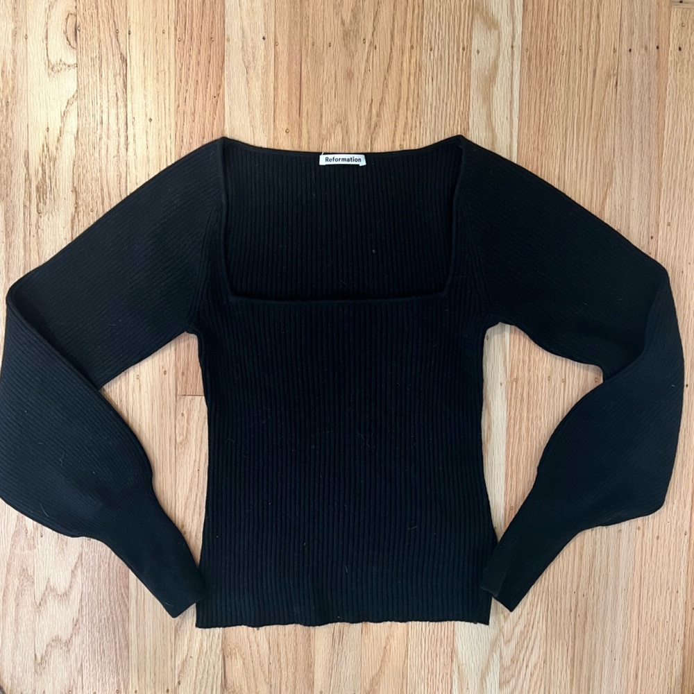 Reformation Black Sweater